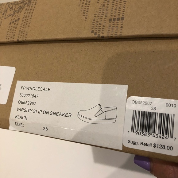 Free People Varsity Slip-On Sneaker purple black - Picture 5 of 5